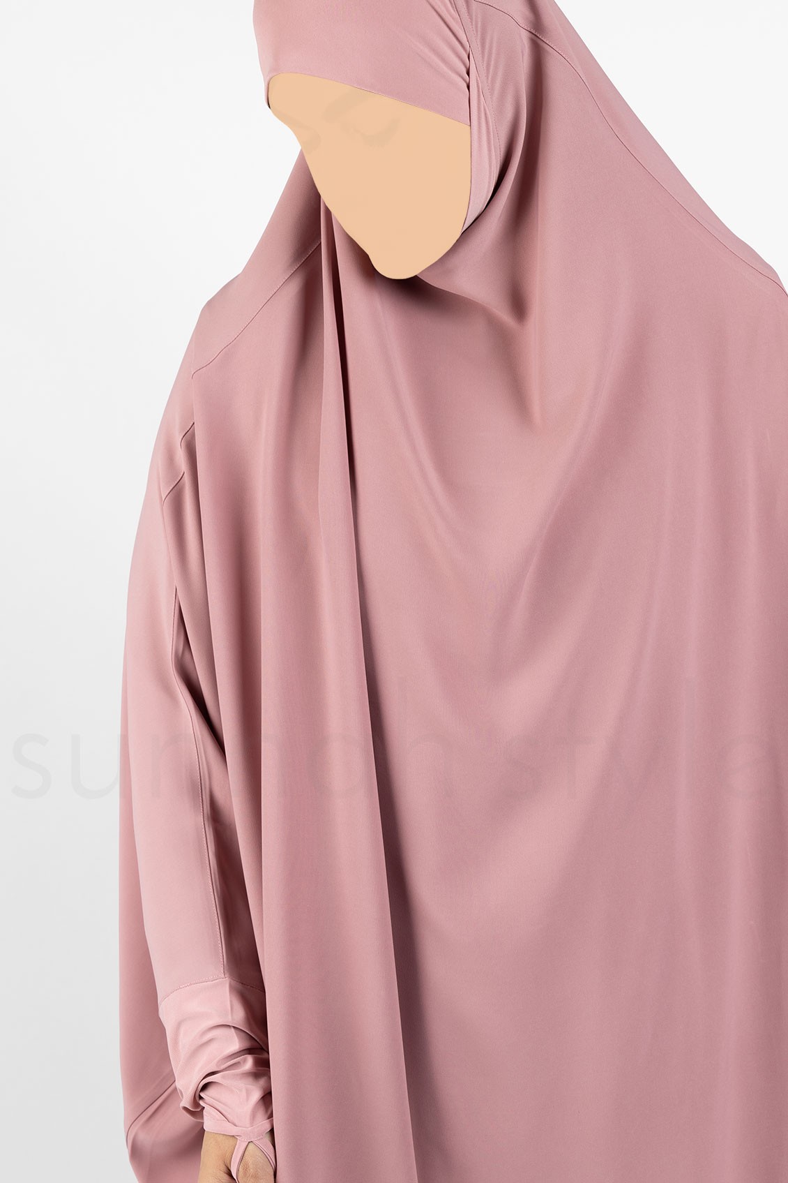 Sunnah Style Signature Jilbab Top Knee Length Dusty Rose